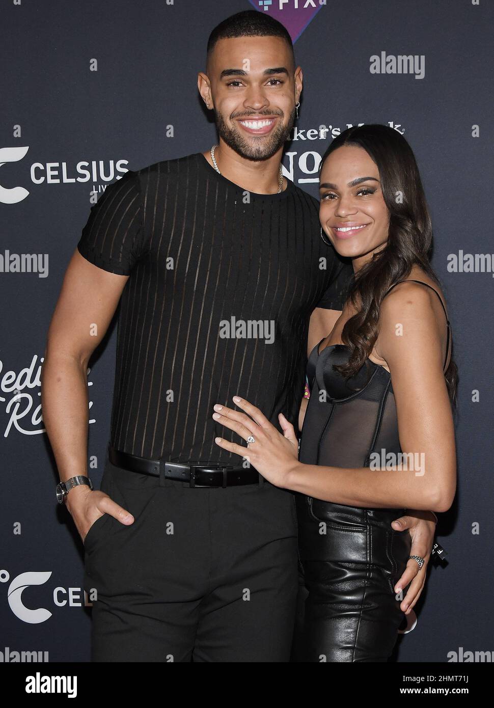 (LR) Nayte Olukoya and Michelle Young arrives at SHAQ'S Fun House