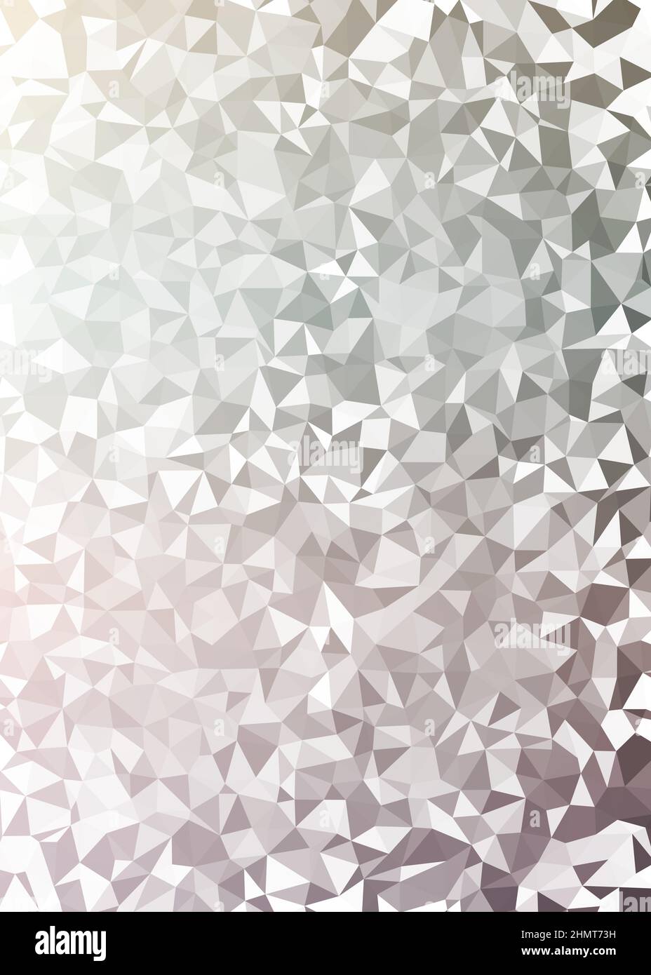 Abstract Low Polygon color Generative Art background illustration Stock Vector