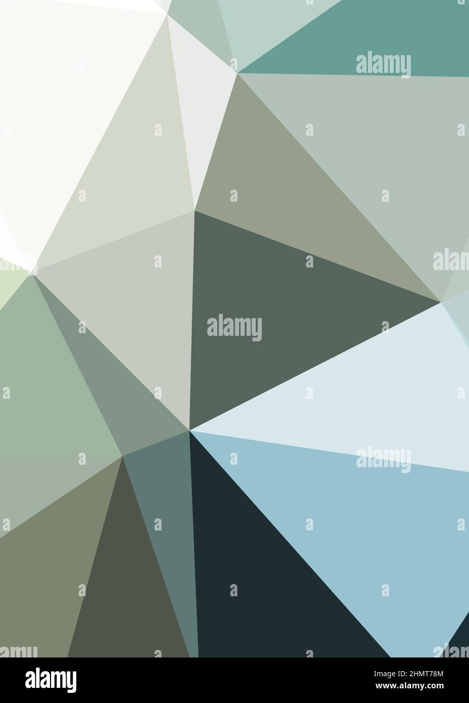 Abstract Low Polygon color Generative Art background illustration Stock Vector