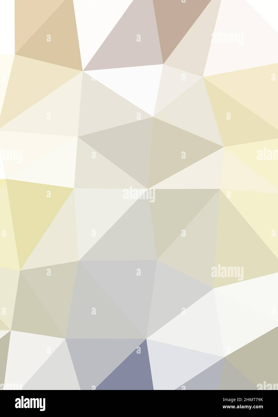 Abstract Low Polygon color Generative Art background illustration Stock Vector