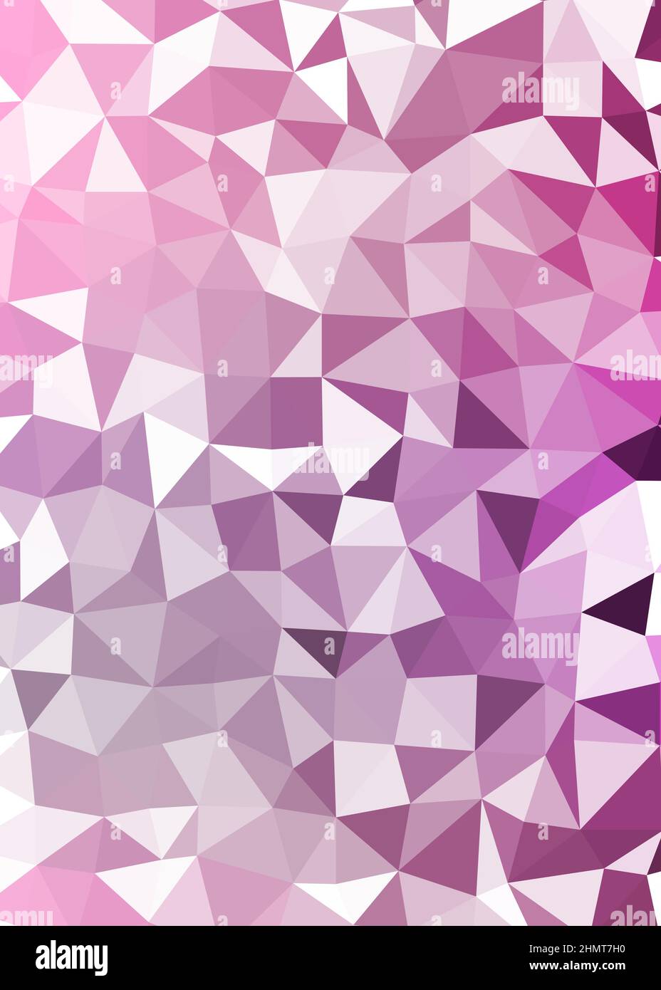 Abstract Low Polygon color Generative Art background illustration Stock Vector