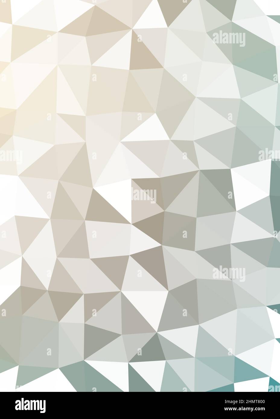 Abstract Low Polygon color Generative Art background illustration Stock Vector