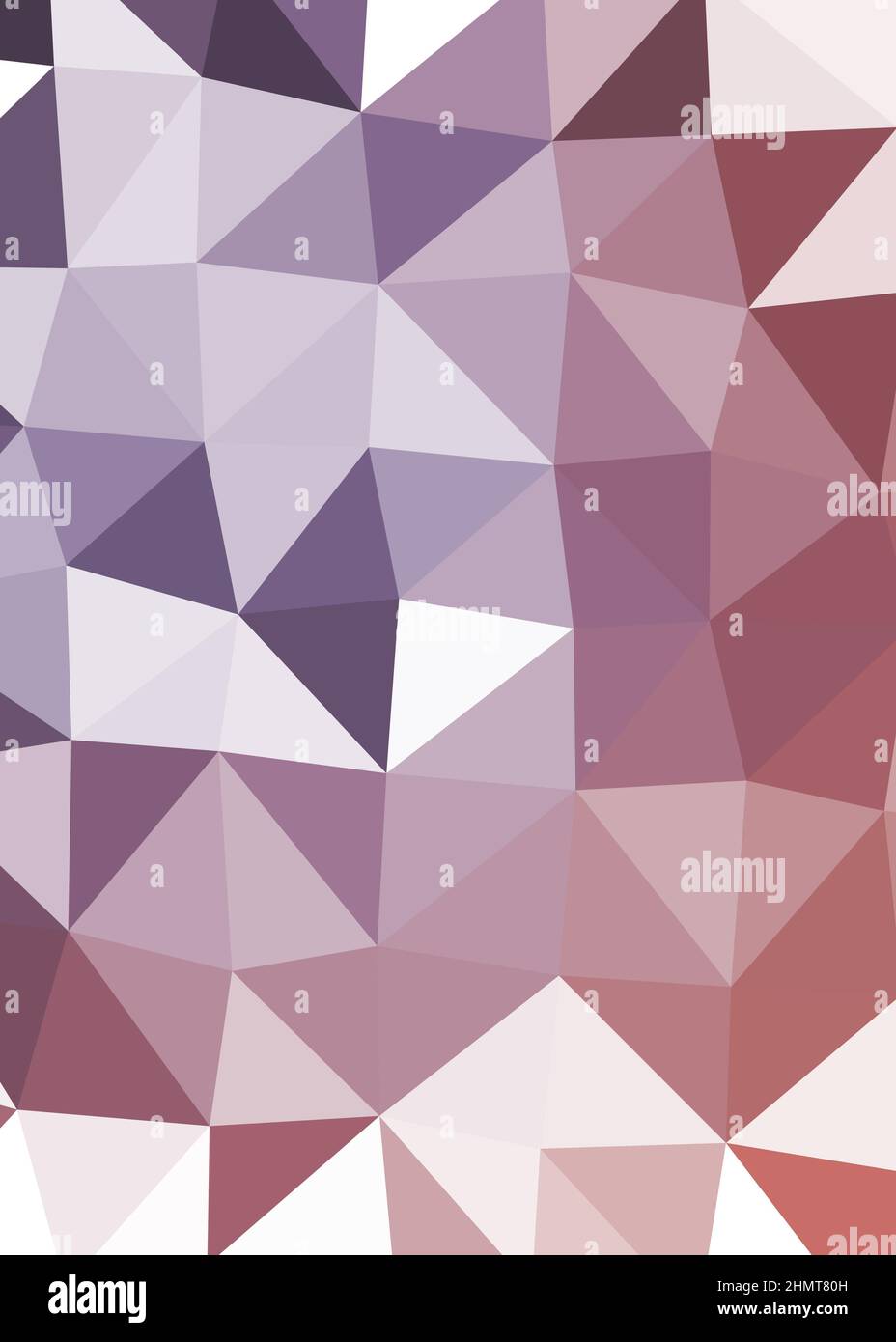 Abstract Low Polygon color Generative Art background illustration Stock Vector