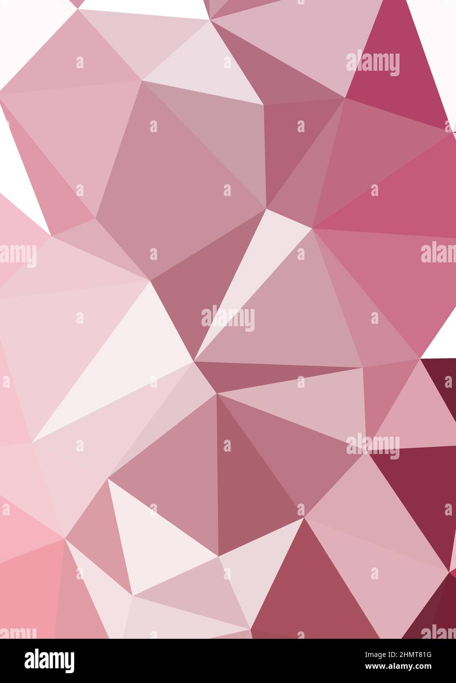 Abstract Low Polygon color Generative Art background illustration Stock Vector