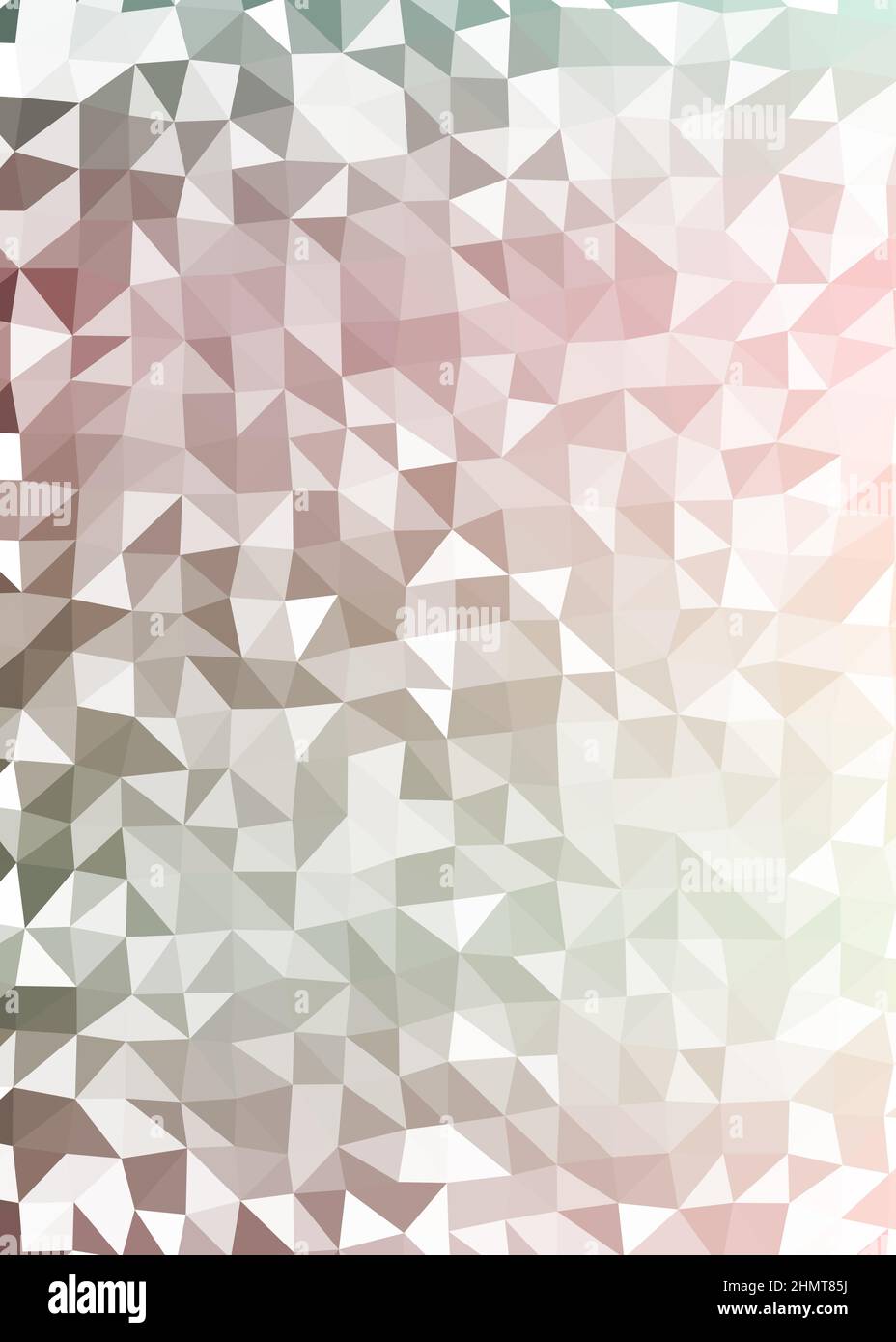 Abstract Low Polygon color Generative Art background illustration Stock Vector