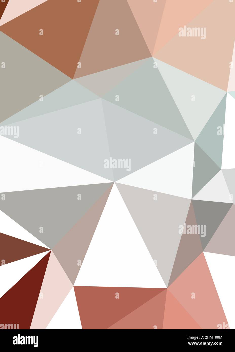 Abstract Low Polygon color Generative Art background illustration Stock Vector