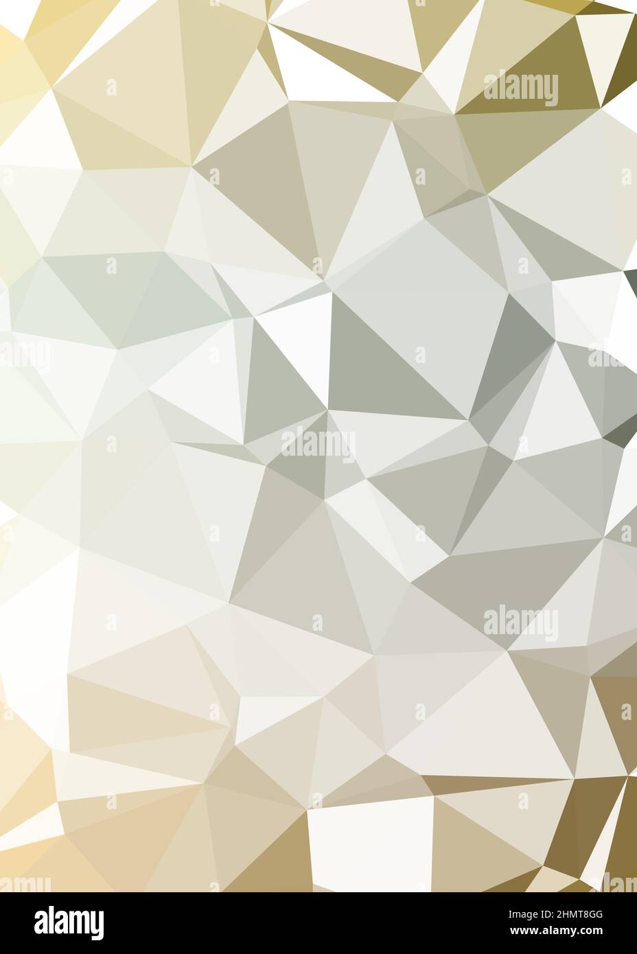 Abstract Low Polygon color Generative Art background illustration Stock Vector