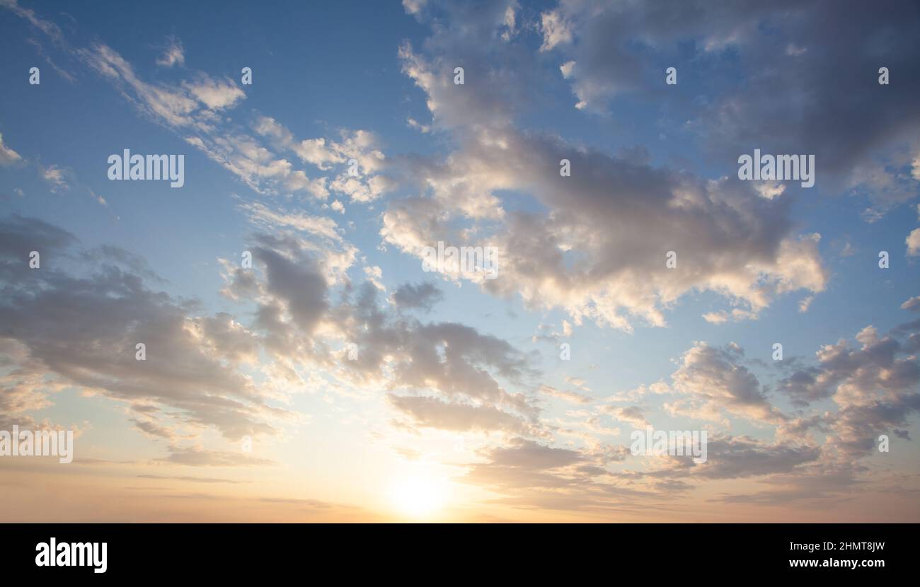 Beautiful sunset sky. Nature sky backgrounds Stock Photo - Alamy