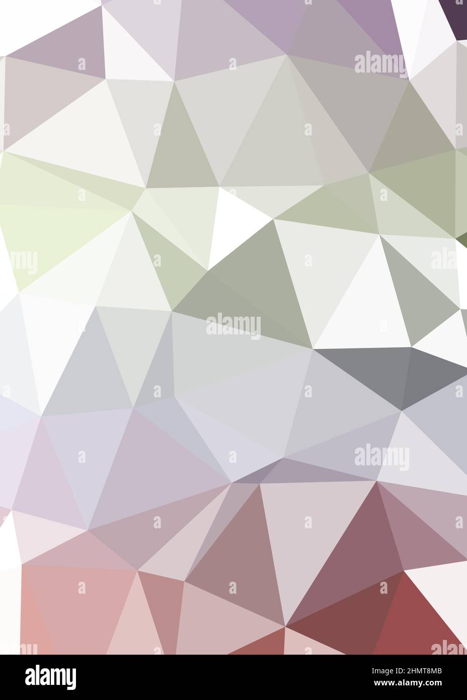 Abstract Low Polygon color Generative Art background illustration Stock Vector