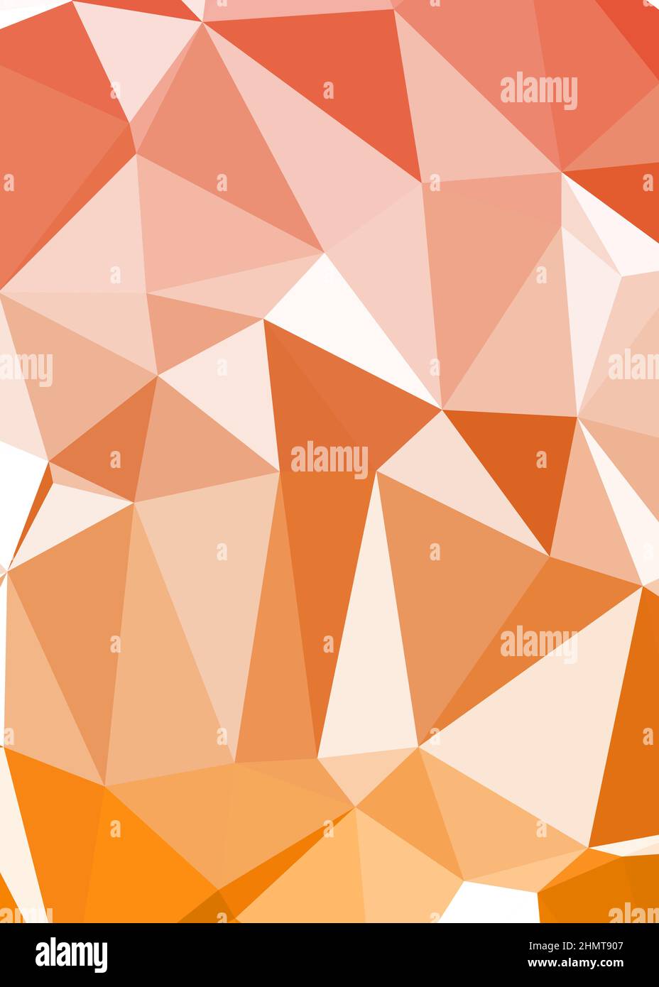 Abstract Low Polygon color Generative Art background illustration Stock Vector