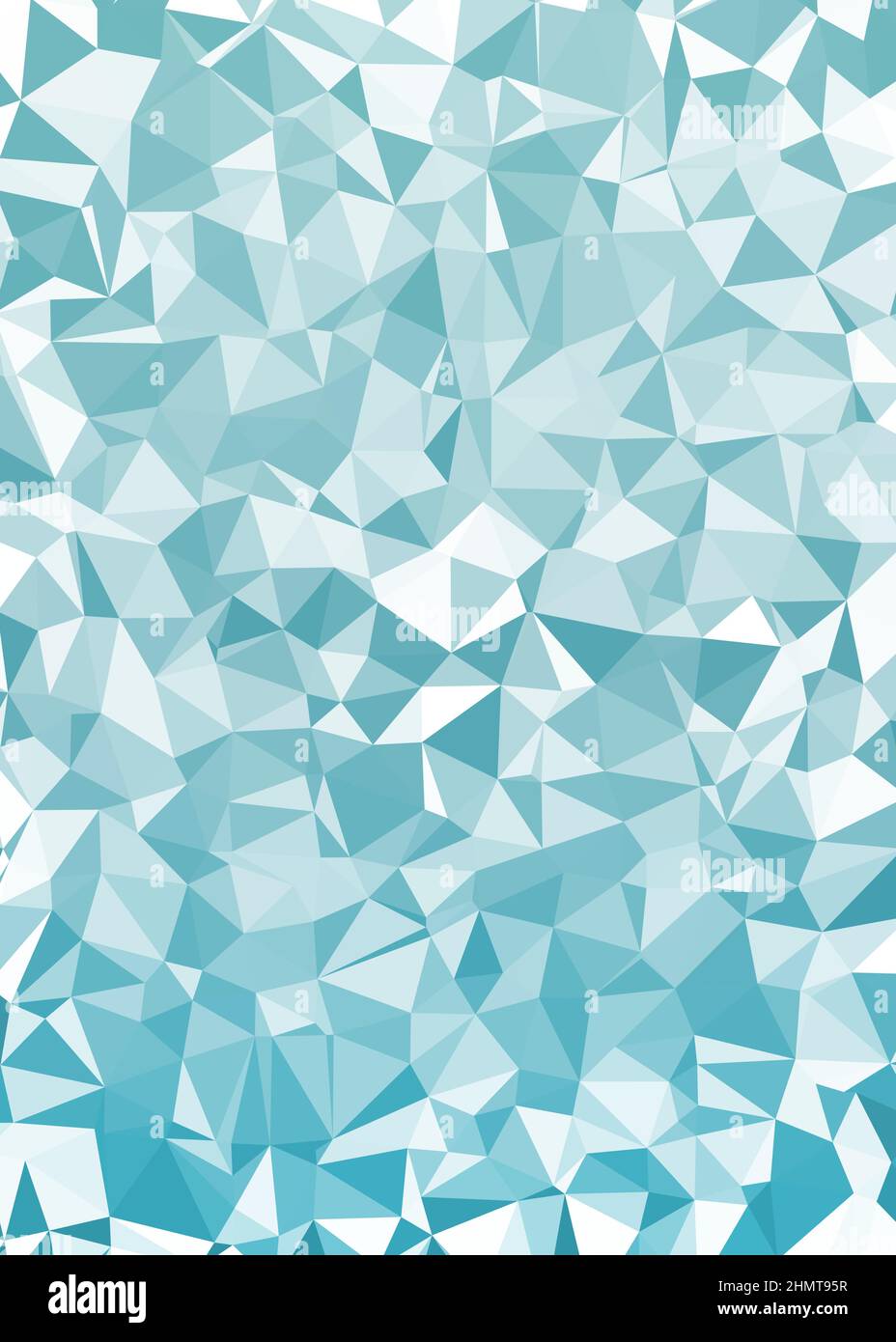 Abstract Low Polygon color Generative Art background illustration Stock Vector