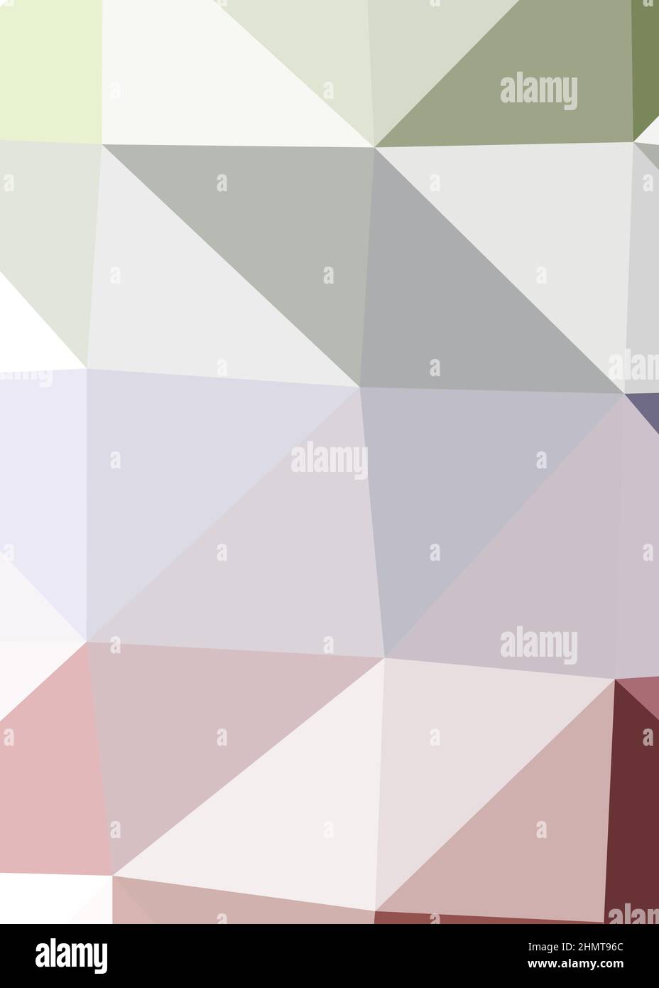 Abstract Low Polygon color Generative Art background illustration Stock Vector