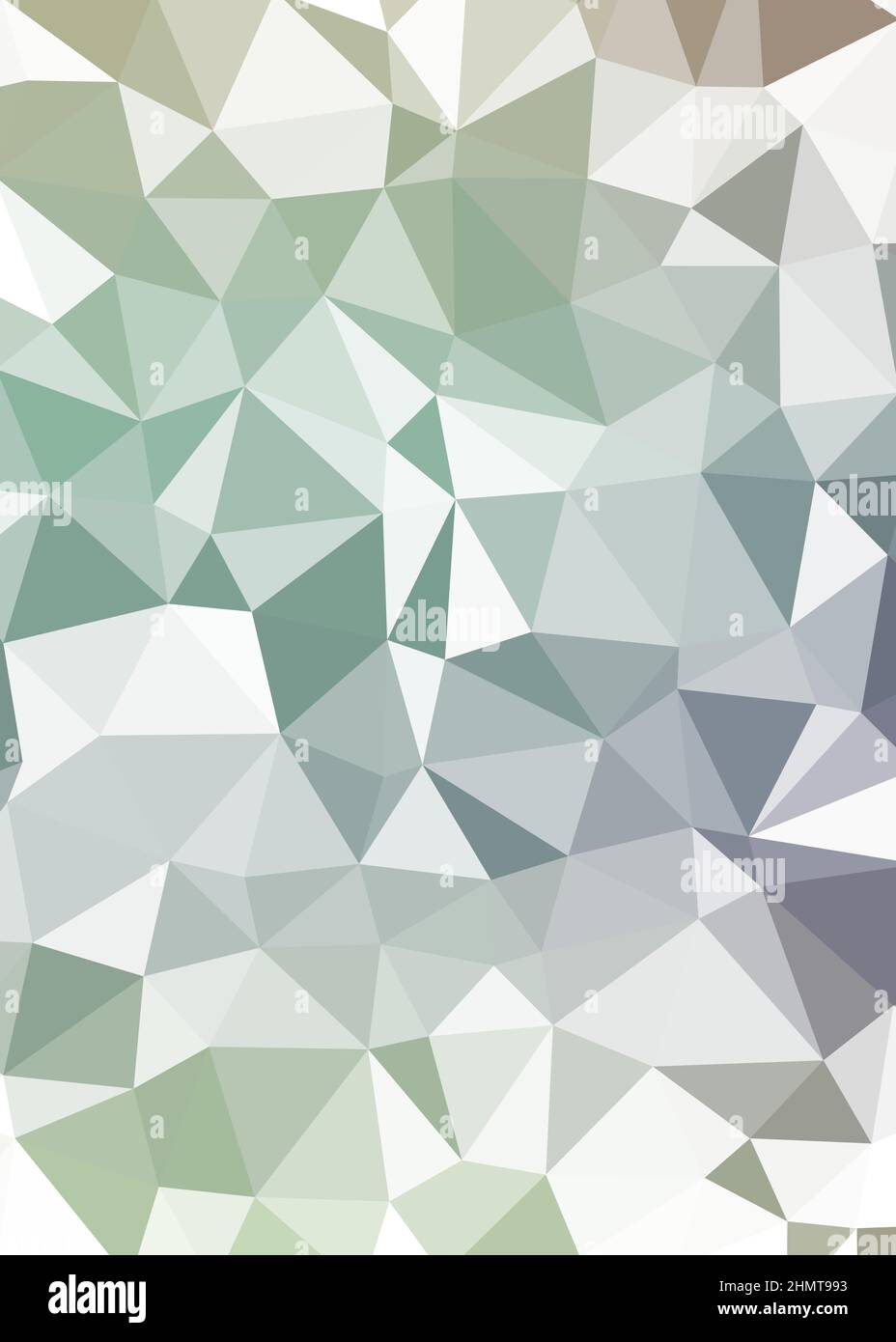 Abstract Low Polygon color Generative Art background illustration Stock Vector
