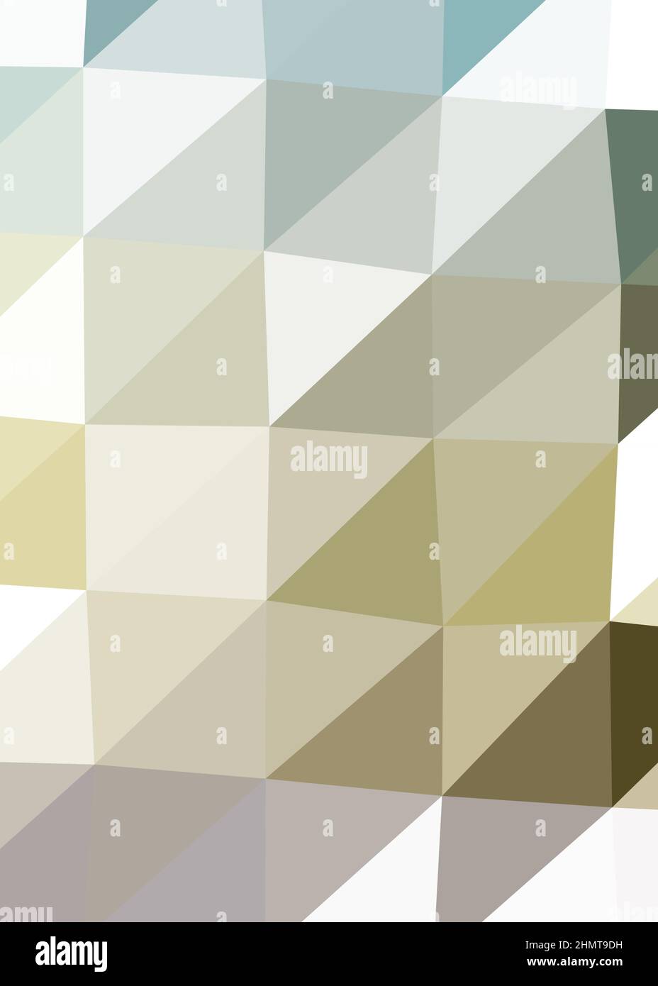 Abstract Low Polygon color Generative Art background illustration Stock Vector