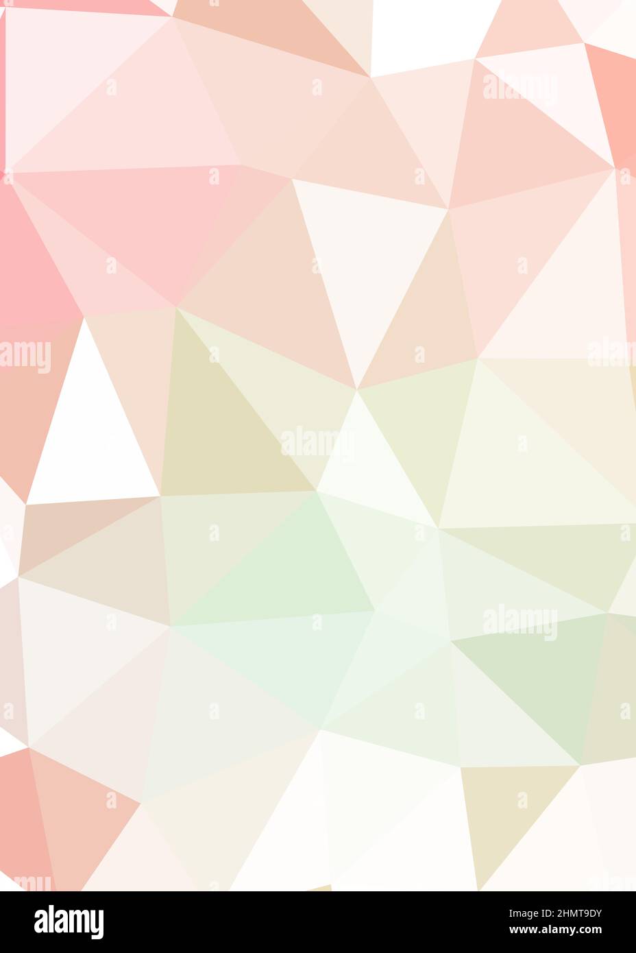 Abstract Low Polygon color Generative Art background illustration Stock Vector