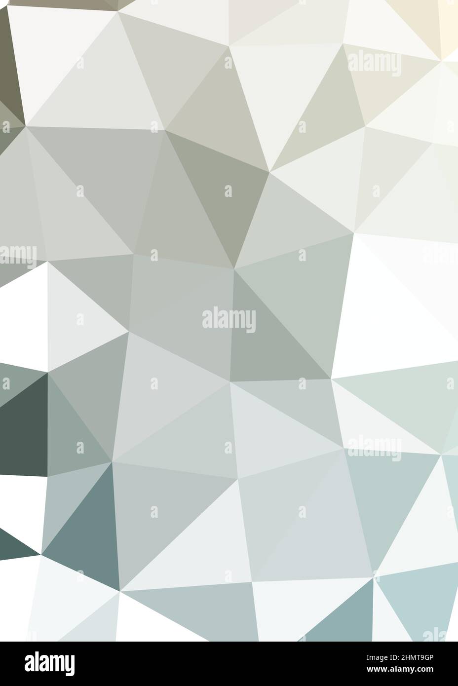 Abstract Low Polygon color Generative Art background illustration Stock Vector