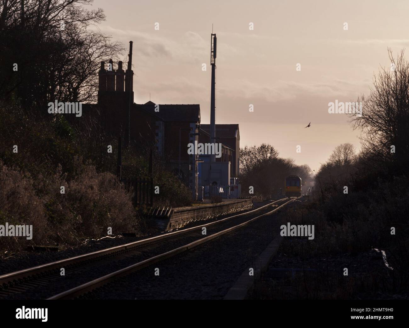 Northern rail class 142 pacer train 142092 leaving Kirton Lindsey, or