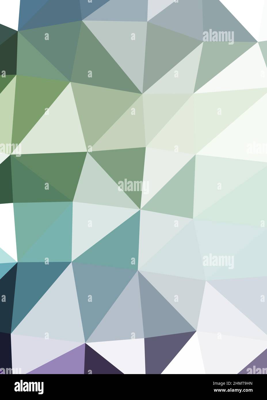Abstract Low Polygon color Generative Art background illustration Stock Vector