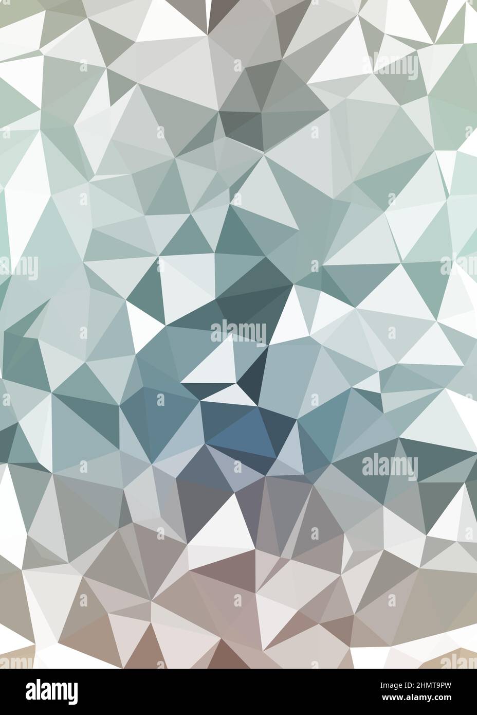 Abstract Low Polygon color Generative Art background illustration Stock Vector
