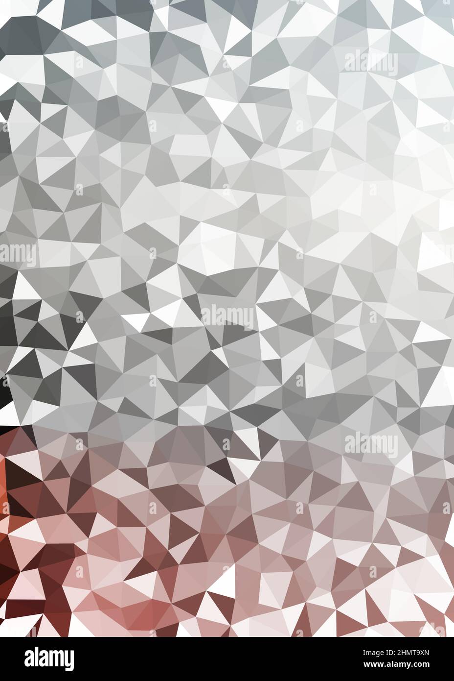 Abstract Low Polygon color Generative Art background illustration Stock Vector