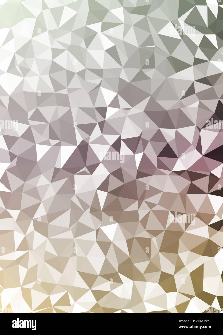 Abstract Low Polygon color Generative Art background illustration Stock Vector