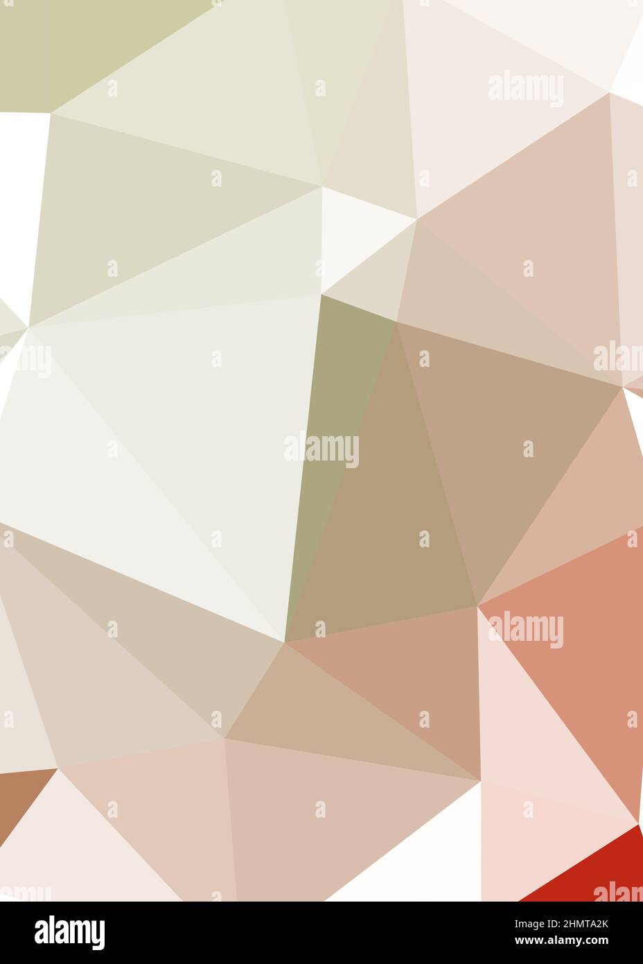 Abstract Low Polygon color Generative Art background illustration Stock Vector