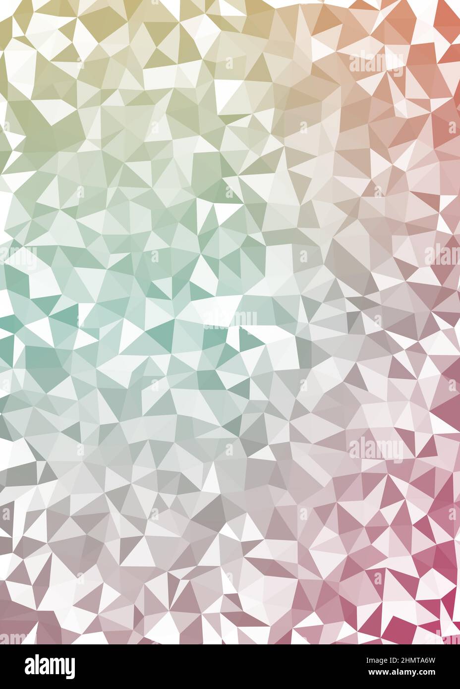 Abstract Low Polygon color Generative Art background illustration Stock ...