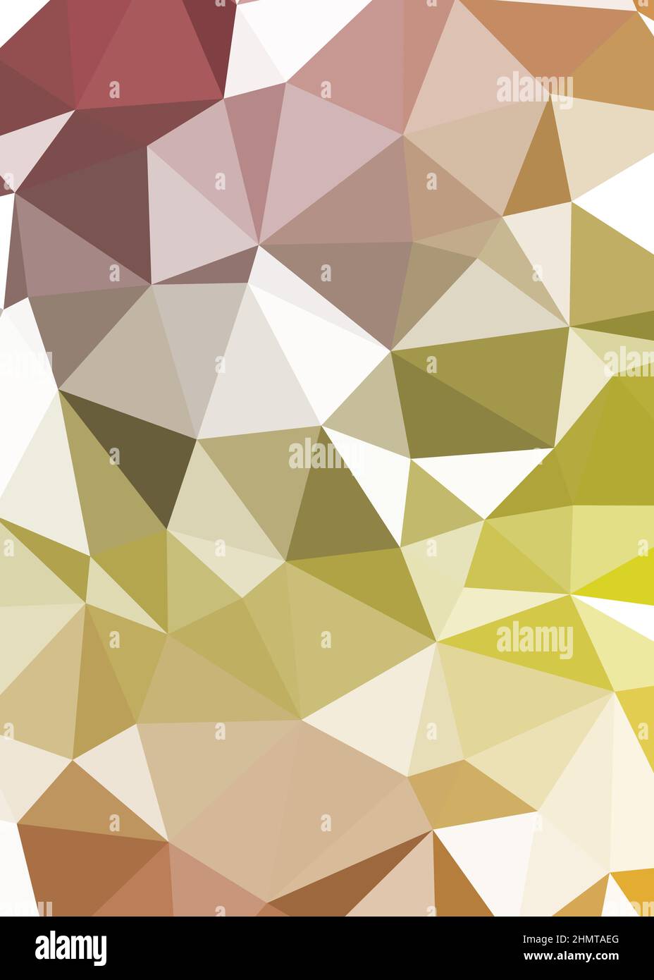 Abstract Low Polygon color Generative Art background illustration Stock Vector