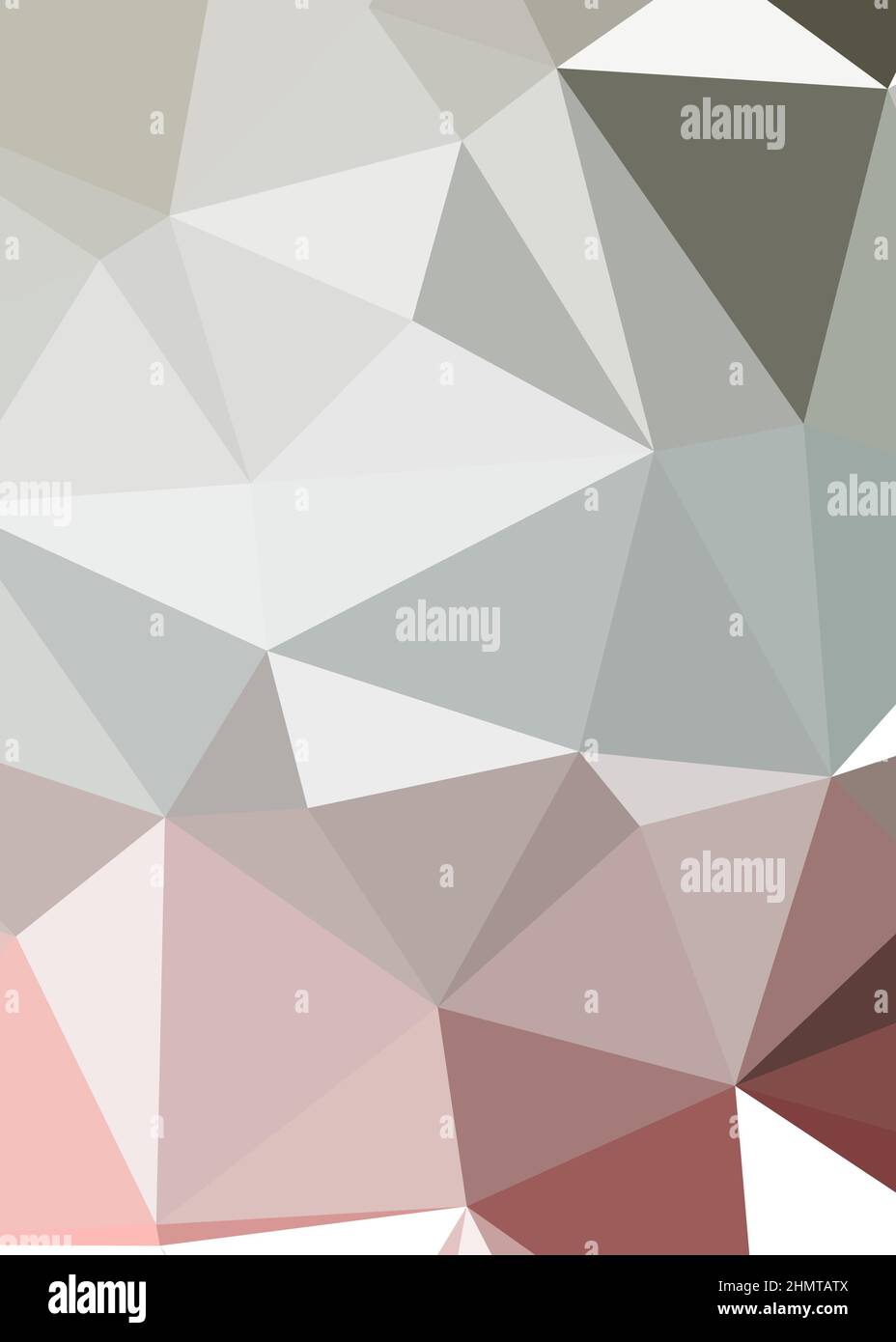 Abstract Low Polygon color Generative Art background illustration Stock Vector