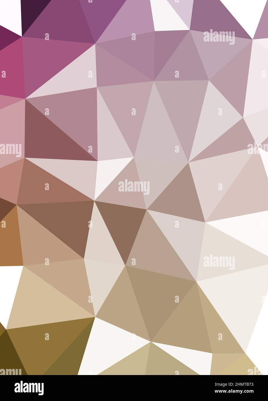 Abstract Low Polygon color Generative Art background illustration Stock Vector