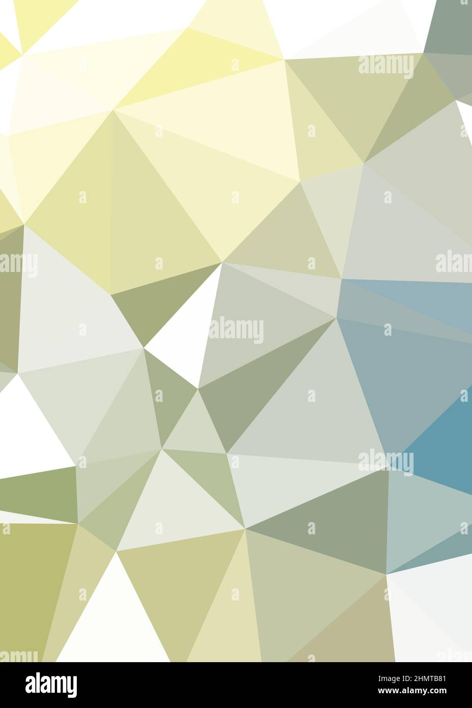 Abstract Low Polygon color Generative Art background illustration Stock Vector