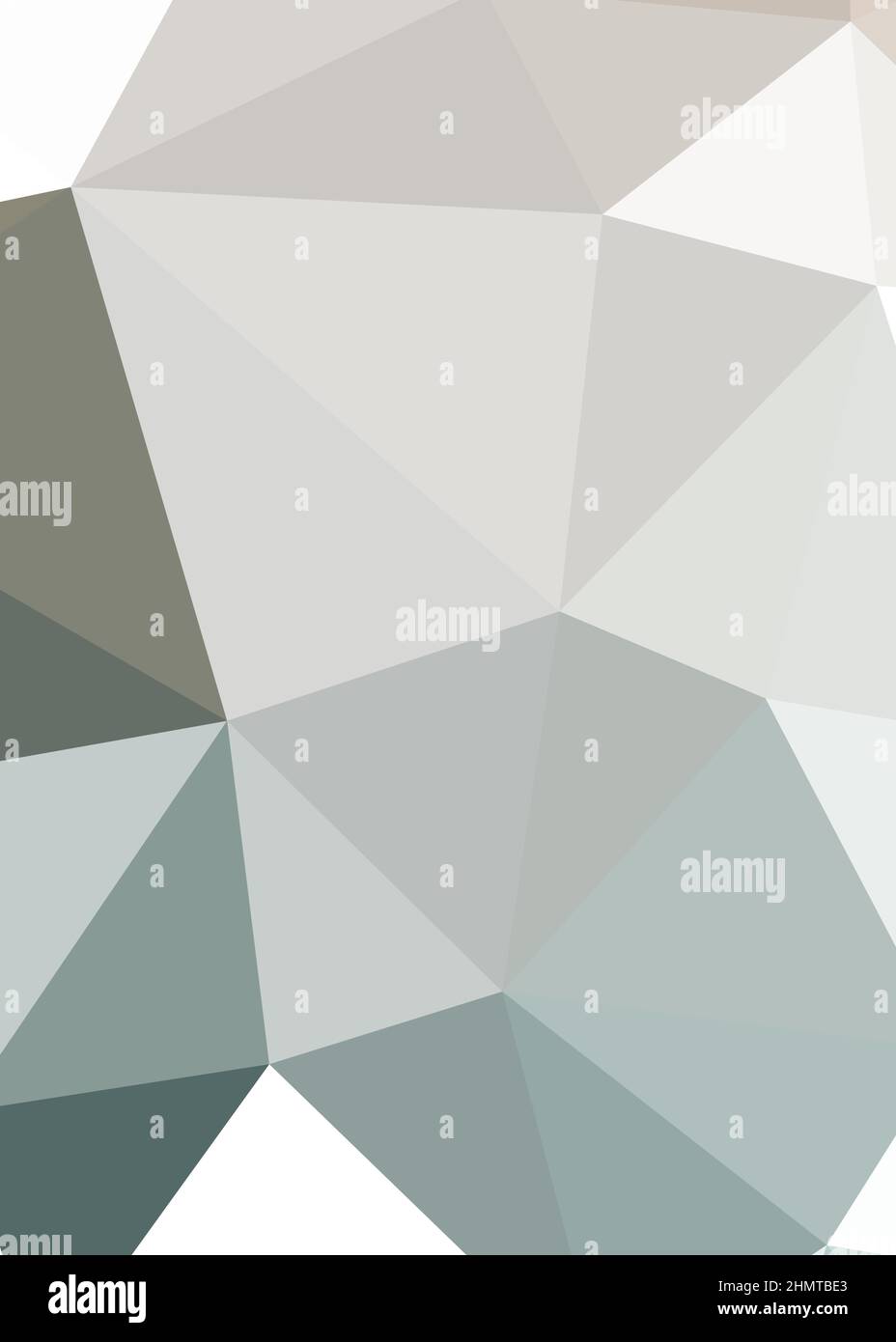 Abstract Low Polygon color Generative Art background illustration Stock Vector