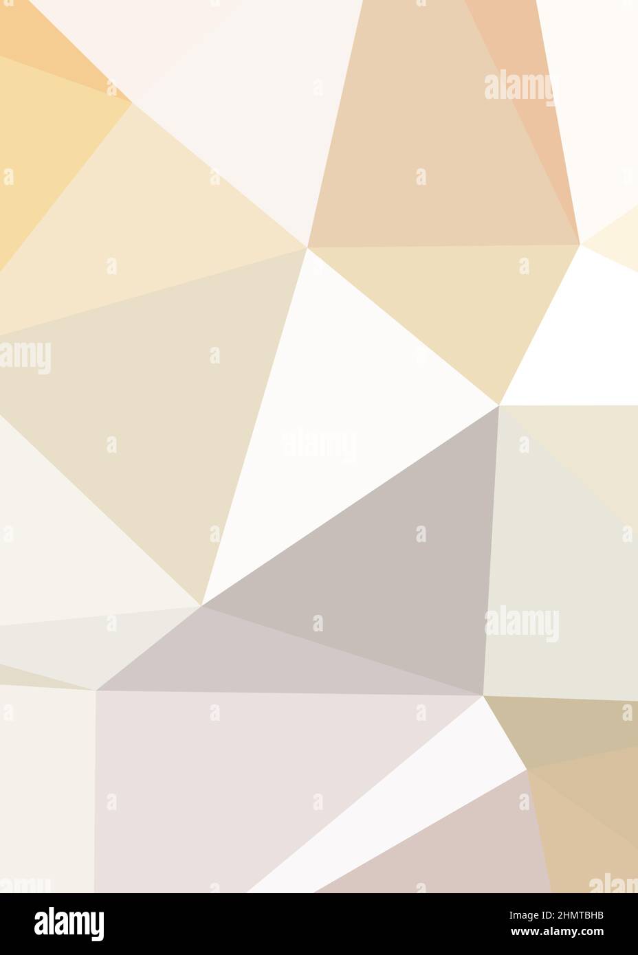 Abstract Low Polygon color Generative Art background illustration Stock Vector