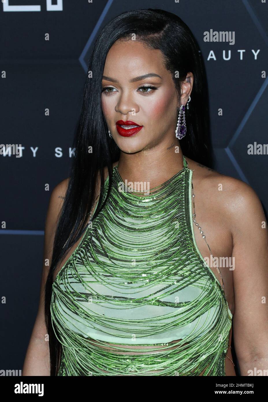 HOLLYWOOD, LOS ANGELES, CALIFORNIA, USA FEBRUARY 11 Barbadian singer