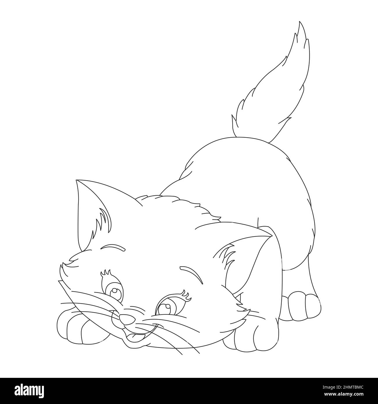 Come Down Cat Coloring Pages