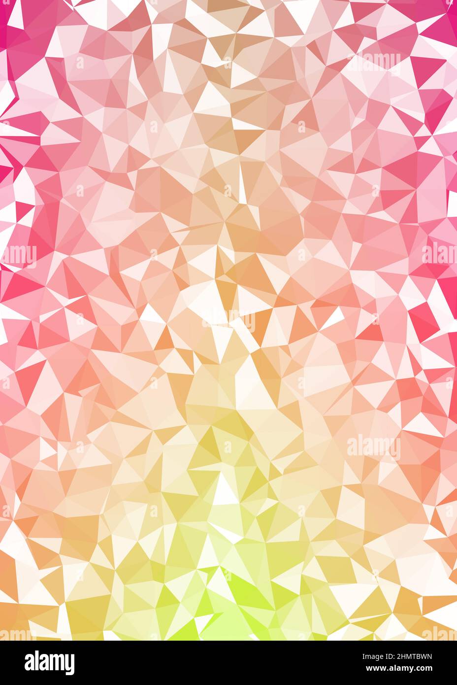 Abstract Low Polygon color Generative Art background illustration Stock Vector