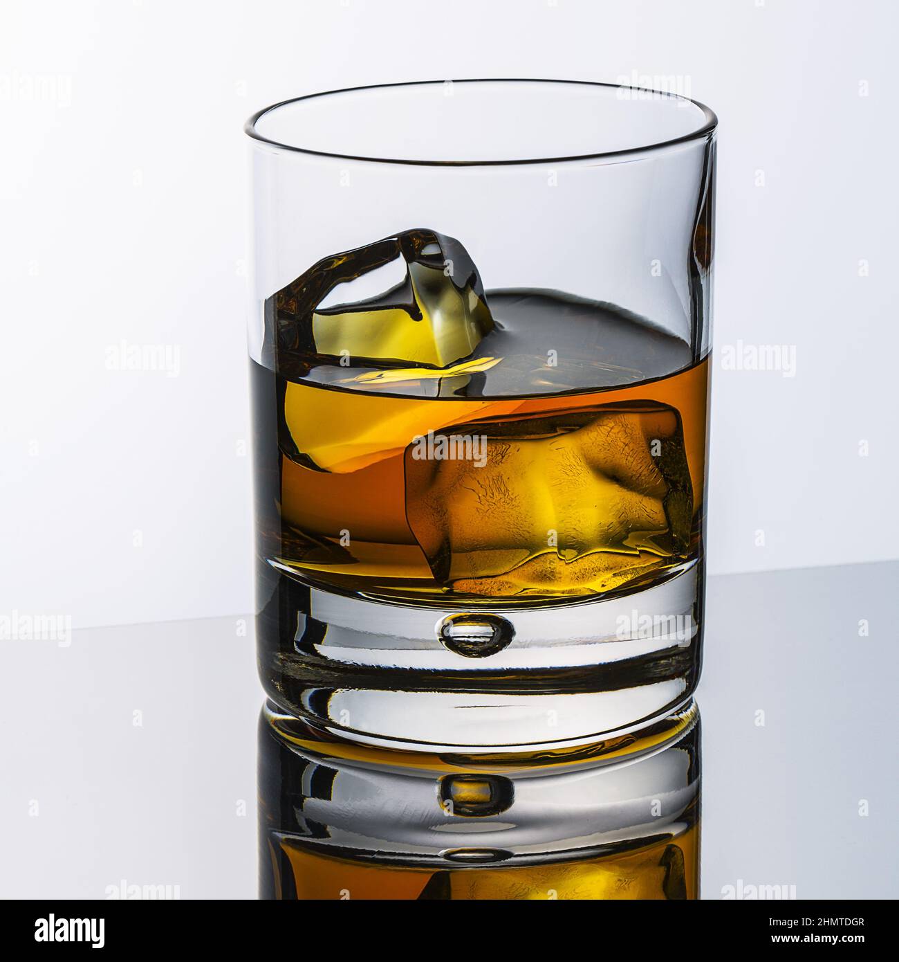 Cold whiskey glass Stock Photo Alamy