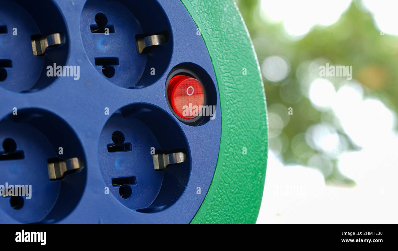 Electrical plug terminal on the table Stock Photo - Alamy