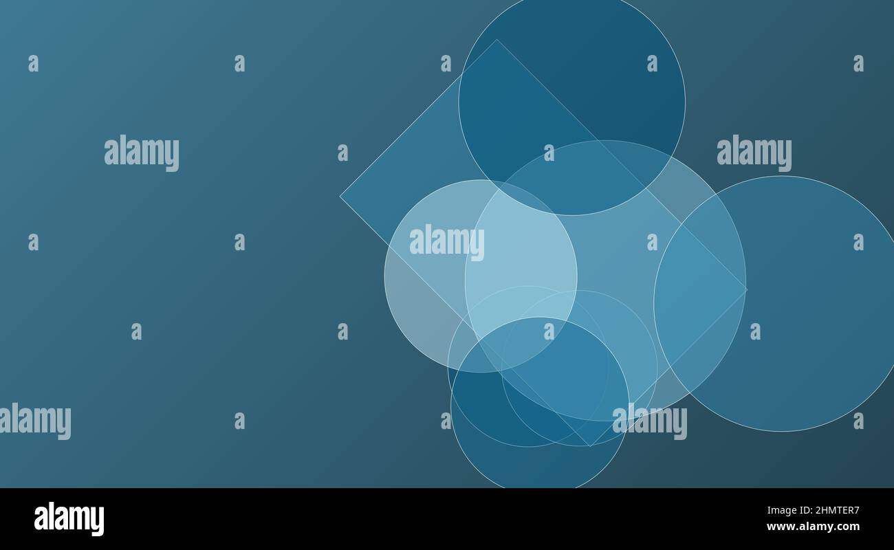 Geometric shapes in blue hi-res stock photography and images - Alamy