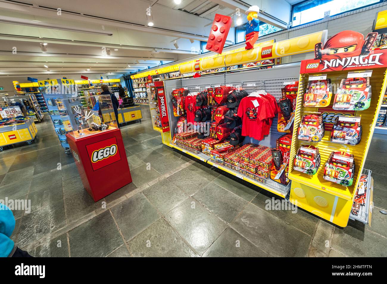 Billund, Denmark - June 25 2011: Interior view of the Lego store at  Legoland Billund Stock Photo - Alamy