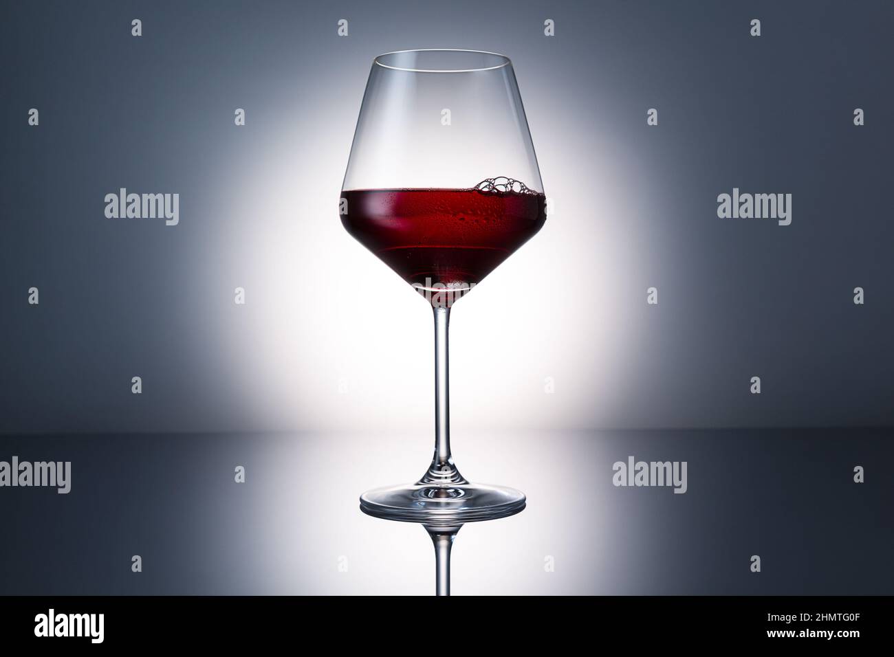 cold red wine glass with dew Stock Photo Alamy