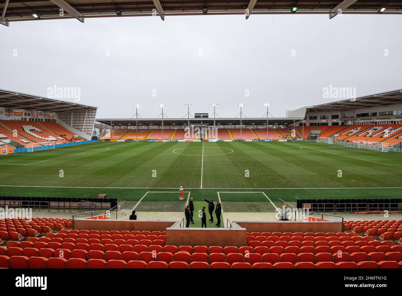 General view of Bloomfield Road, Home of Blackpool Stock Photo - Alamy