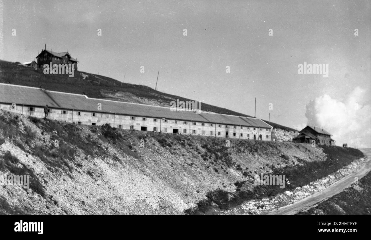 Prima Guerra Mondiale - Fronte Italiano - Monte Lisser - Forte Lisser - Enego - Vicenza - 1916 Stock Photo