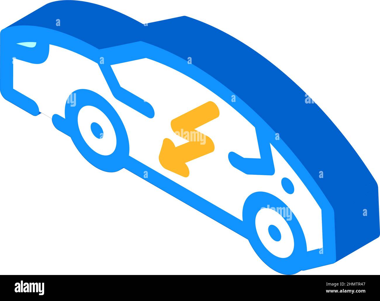 electric car isometric icon vector illustration Stock Vector Image ...
