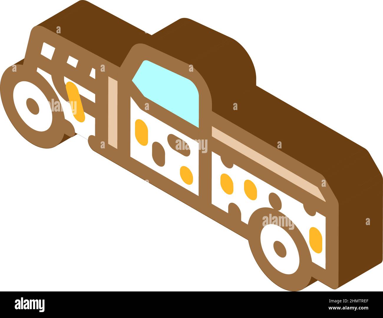 rat rod car isometric icon vector illustration Stock Vector Image & Art