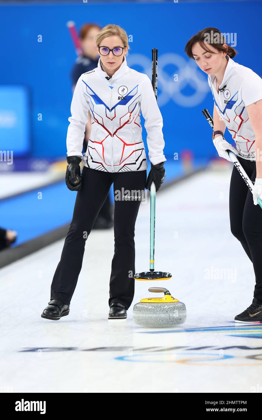 Galina Roc Beijing, China. 12th Feb, 2022. Galina Arsenkina (ROC) Curling : Women ...