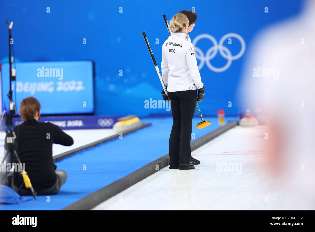 Galina Roc Beijing, China. 12th Feb, 2022. Galina Arsenkina (ROC) Curling : Women ...