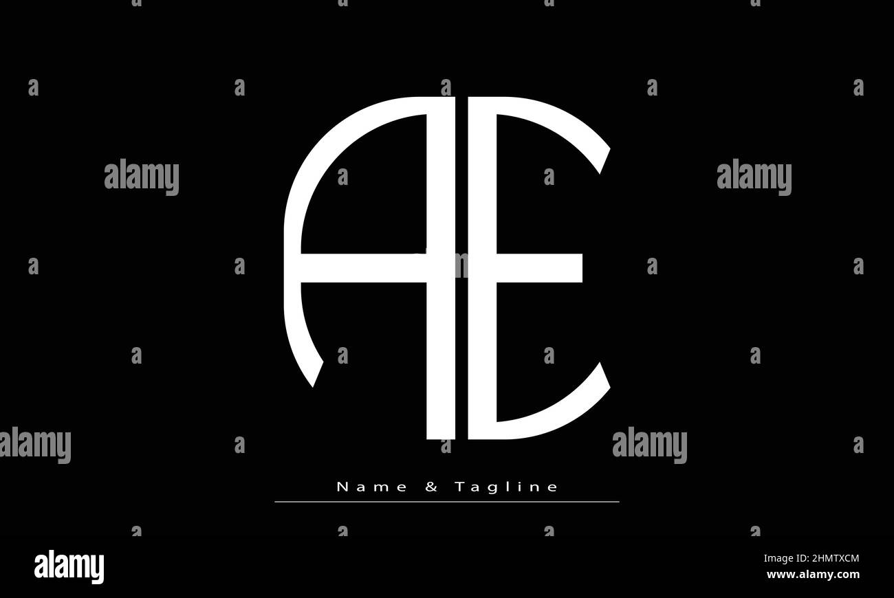 Alphabet letters Initials Monogram logo AE, EA Stock Vector Image & Art ...