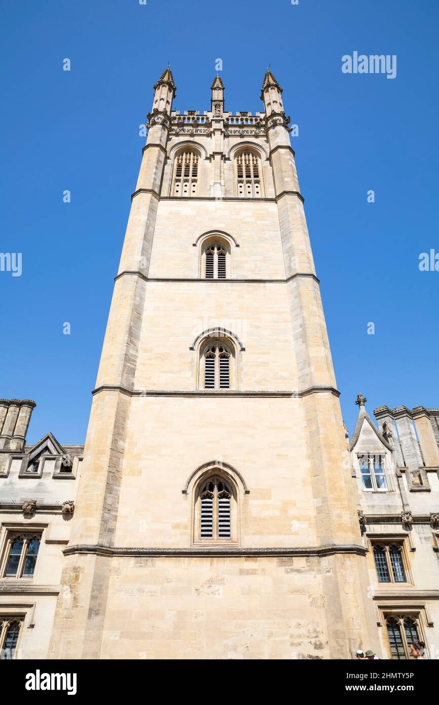 Magdalen Tower in Oxford, England. Stock Photo