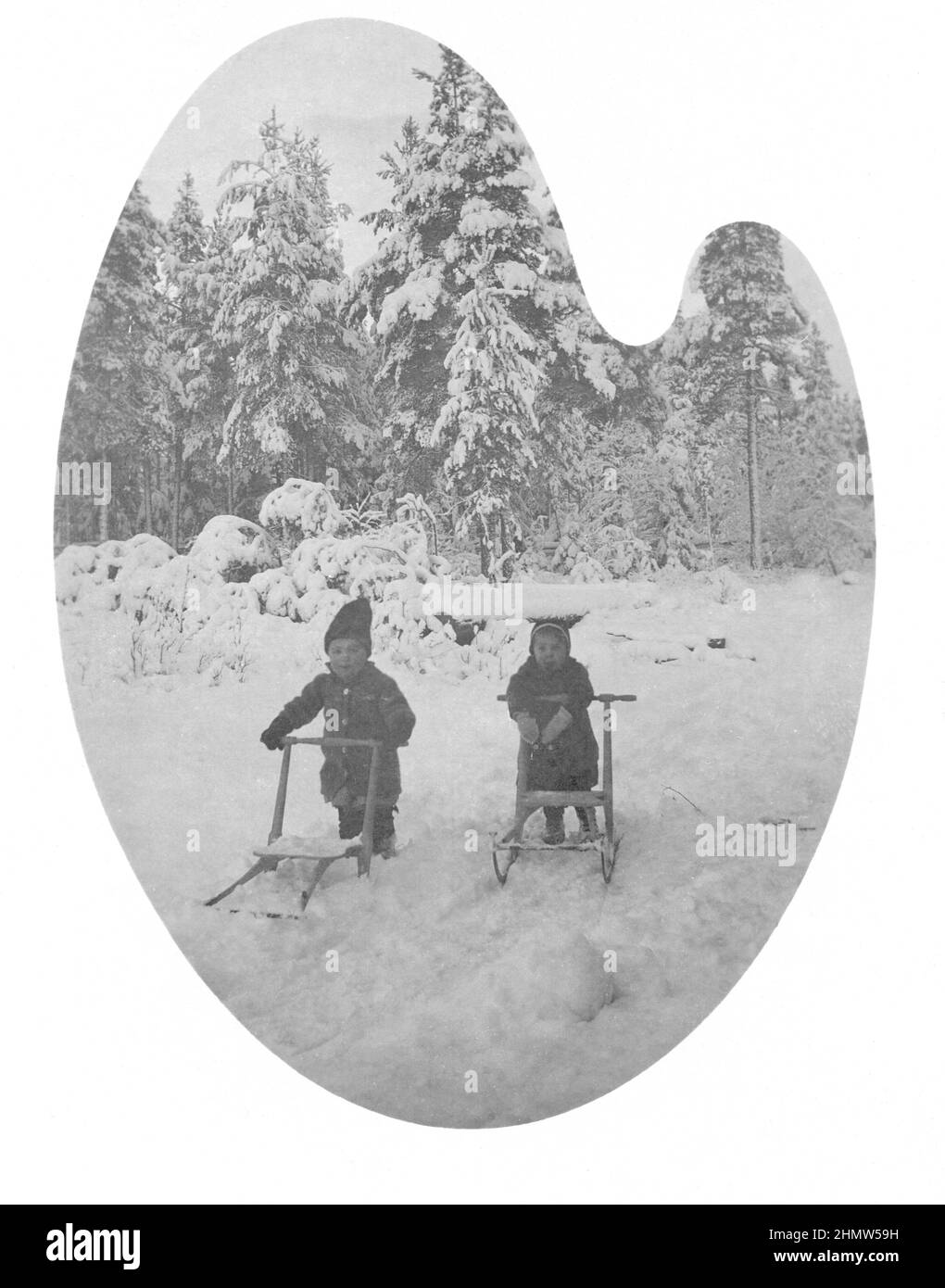 Vintage toboganning hires stock photography and images Alamy